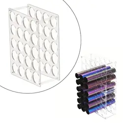 Vinyl Roll Holder Vinyl Storage Rack Roll Holder Transparent Acrylic Storage Organizer for Art Room Decor Craft Home Art Craft