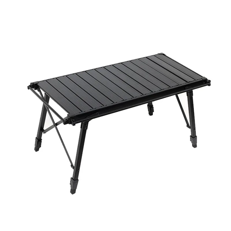 Portable High Adjustable Aluminum Alloy Outdoor Camping IGT Table Desk Folding Rolling Desk for Picnics Hiking Travel