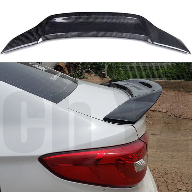 For 2015-2017 Nine Generations Sonata 9 100%Real Carbon Fiberhighquality Rear Spoiler Trunk Lid R Style