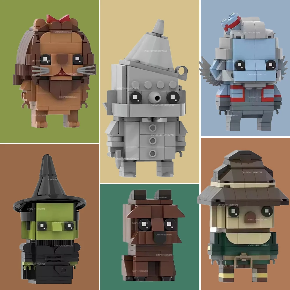 MOC The Wizardeds Building Blocks Adventure Movie Series OZ Toto Lion Flying Monkey Gale Scarecrow Bricks Toys Gifts
