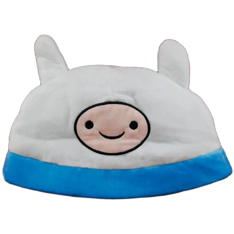 

Adventure Time with Finn and Jake Hat , Cartoon Cap Game Movie Character Plush Toy Caps Stuffed Hats