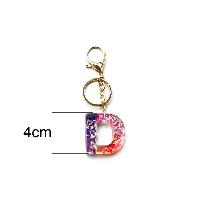 1pcs Metal Keychain Key Ring Buckle With Letter Charms Iron Lobster Clasps Keyring Key Chain Accessories For Diy Jewelry Making