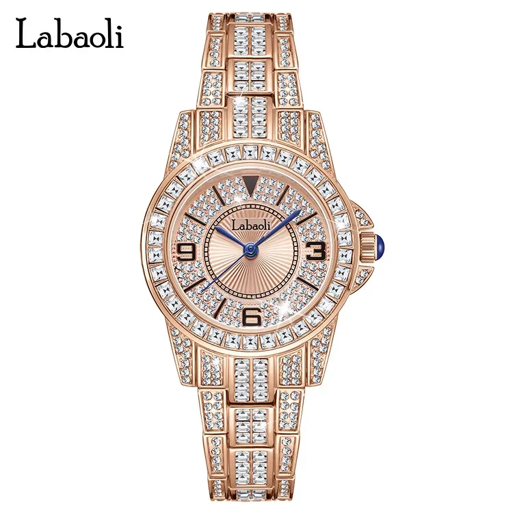 

Women's Watch New Stylish Diamond Porcemic Wristwatch Ladies Clock Round Dial Часы Женские Наручные Reloj Para Mujer