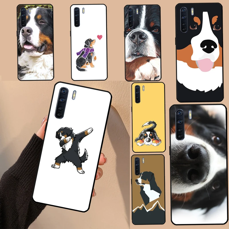 Bernese Mountain Dog For OPPO A17 A77 A94 A74 A54 A53 A57 S A58 A78 A98 A5 A9 A15 A16 A76 A96 A93 A52 A72 Case