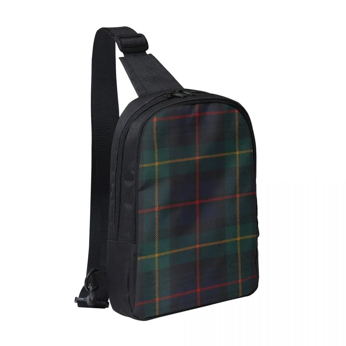 

Farquharson Scottish Tartan Chest Bag Men Sling Crossbody Backpack Chest Bag Traveling Hiking Daypack Shoulder Bag