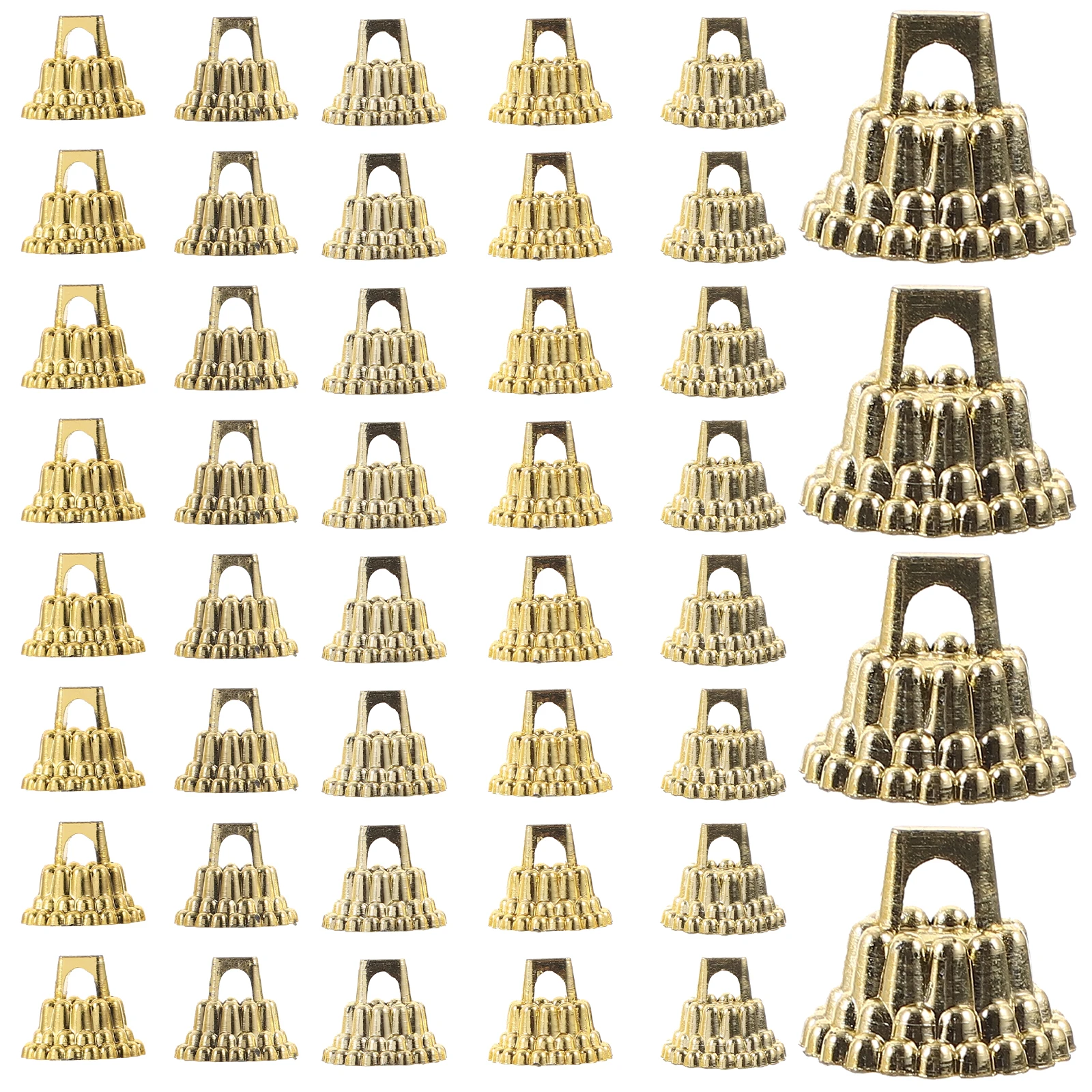 

1 set Christmas Ball Caps Pendants Top Covers For Diy Hanging Ornament Craft Ball Pendant End Caps Xmas Decorations Hanging