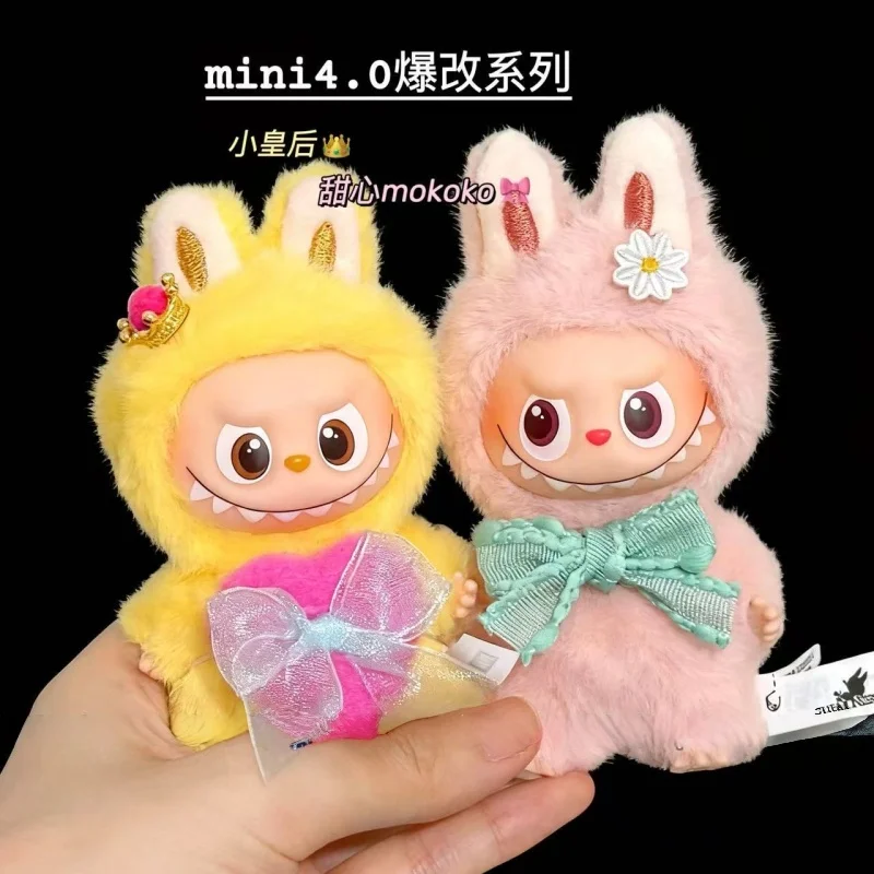 New For Mini Labubu 4.0 The Monsters Pin for Love Series Spring in the Wild Animal Jumpsuit Set For Labubu Doll Accessories Gift