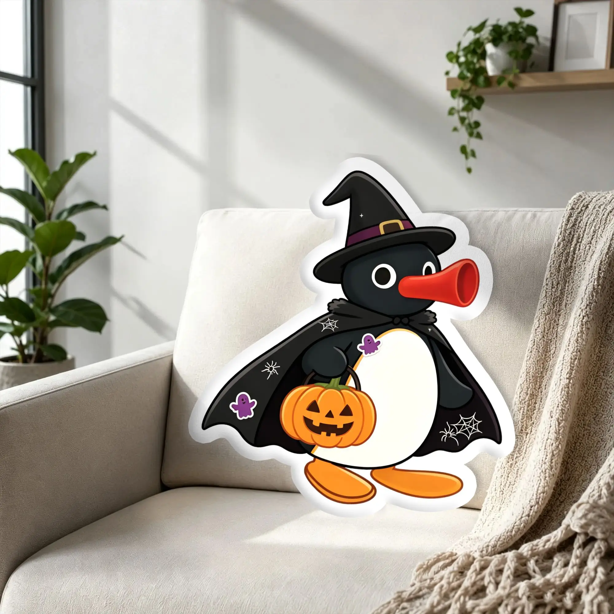 Custom P-Pingus Pillow Cushion Double Sided European-Style Animation Cushions Personalized Plush Pillows for Sofa