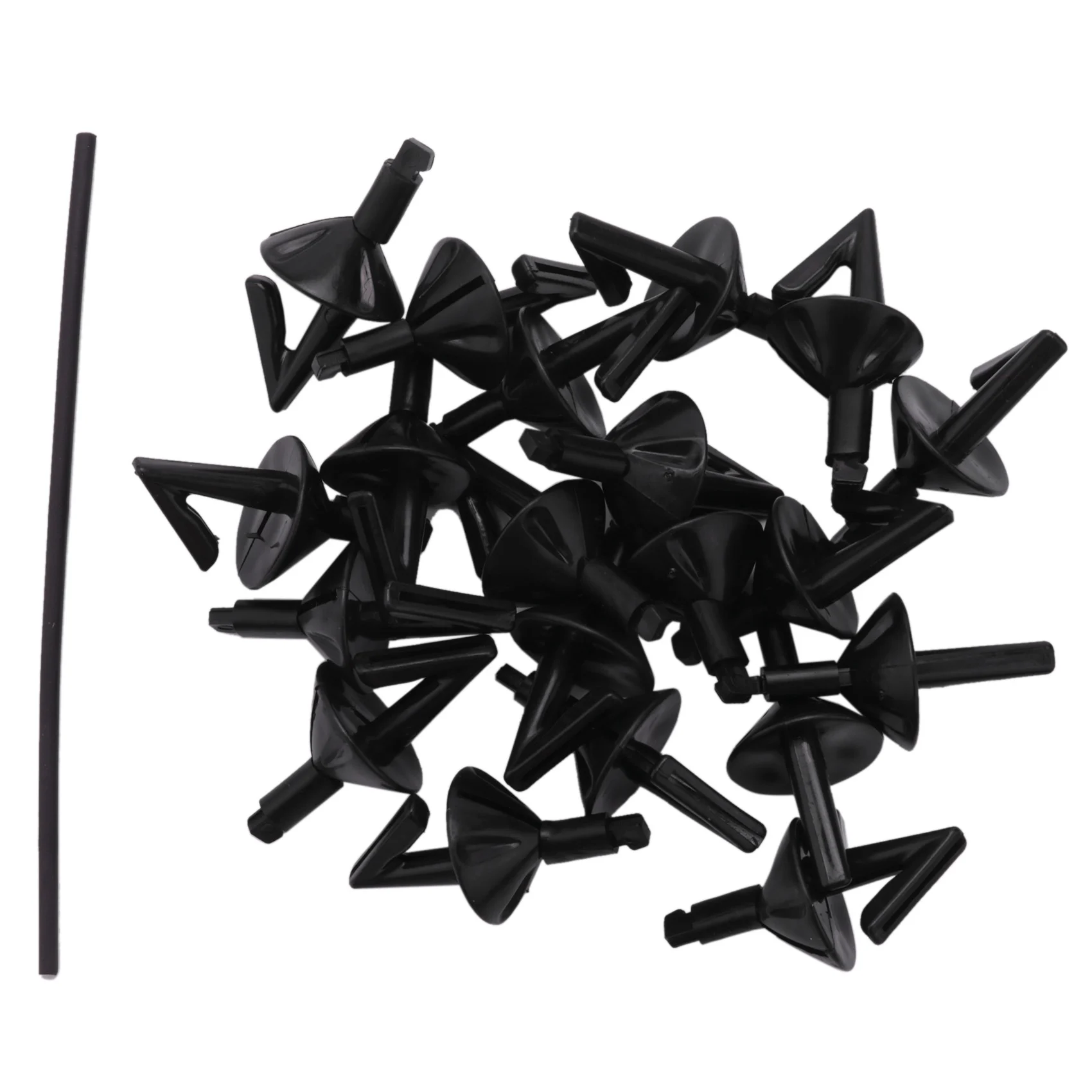 

20 шт., черная вешалка для рыболовной приманки, ударный щит, приманка для морской рыбалки, крючки, держатели для приманок, зажим, аксессуары для рыбалки