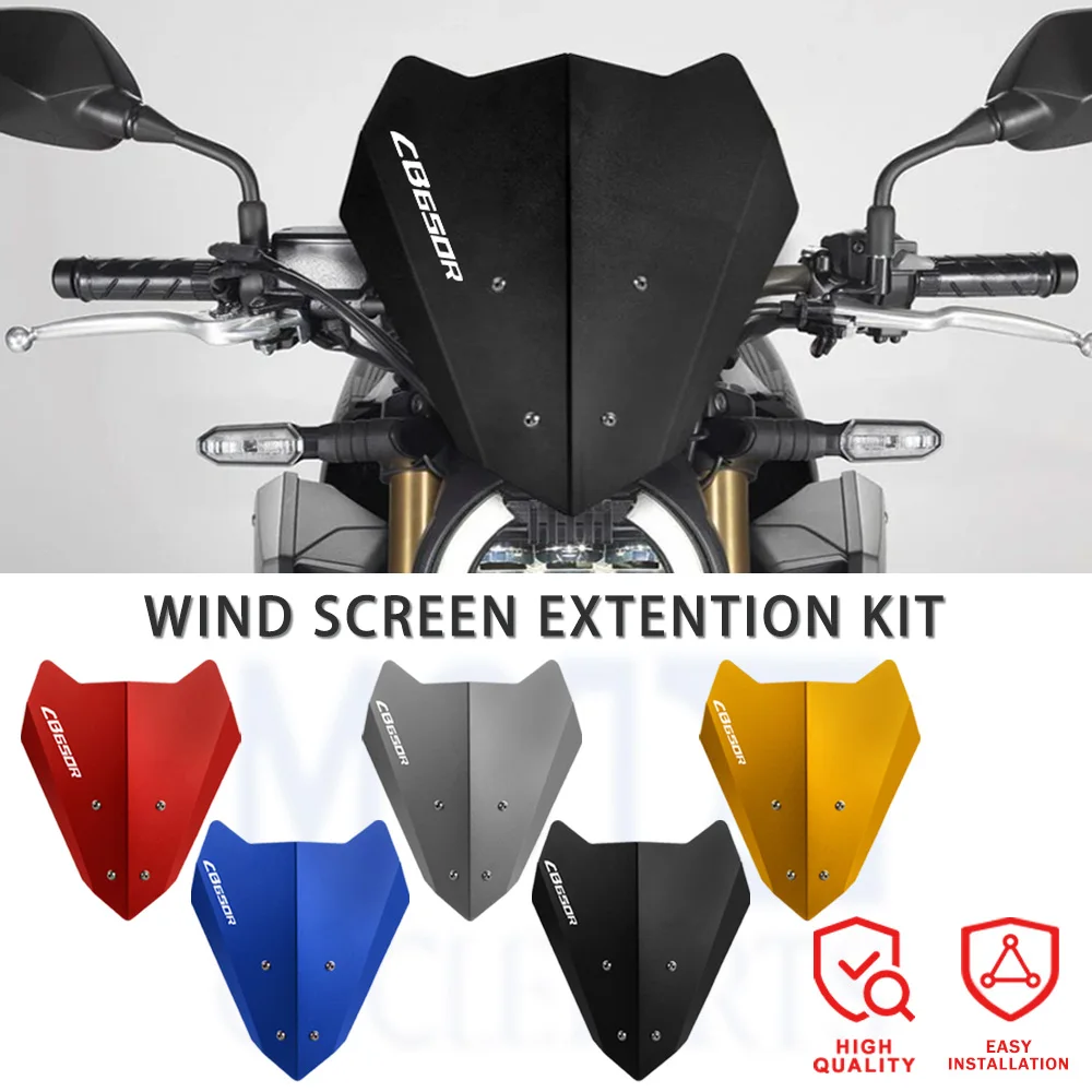 

CB650R Windshield Screen Visor Windscreen Fairing Wind Deflector For HONDA CB 650R CB 650 R CB650 R 2018 - 2024 2023 2022 2021