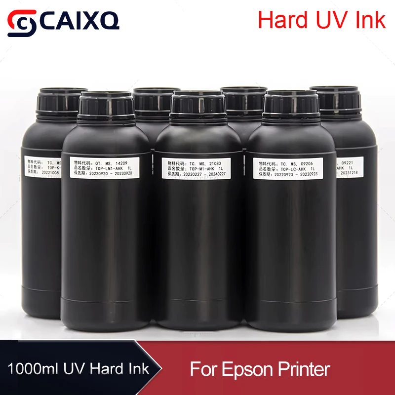 

UV Hard Ink Refill 1000ML UV Ink For Epson TX800 XP600 L800 L805 L1800 R290 R330 1390 1400 i3200 i1600 DX5 DX7 printhead UV Ink