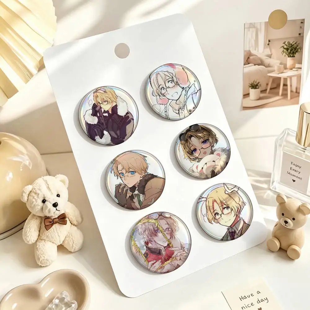 Matthew H-Hetalia-es APH 25mm 32mm 44mm 58mm Anime Badges Brooches DIY Pins Decorations Birthday Gifts