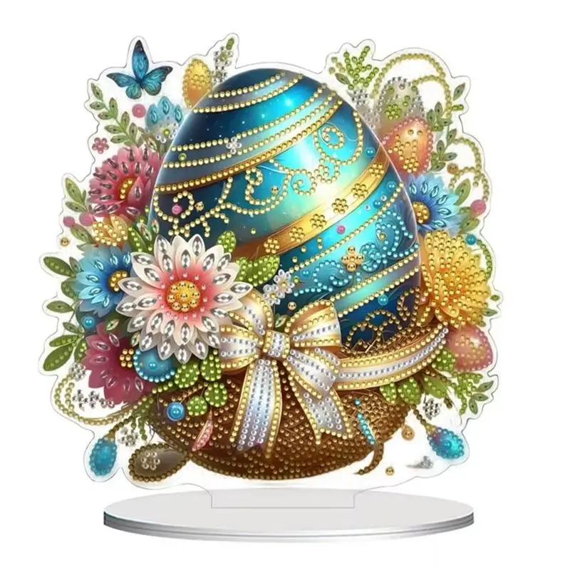 

A24F-Набор для рисования стразами: Пасхальные яйца, хрустальная живопись, стразы специальной формы, настольное украшение