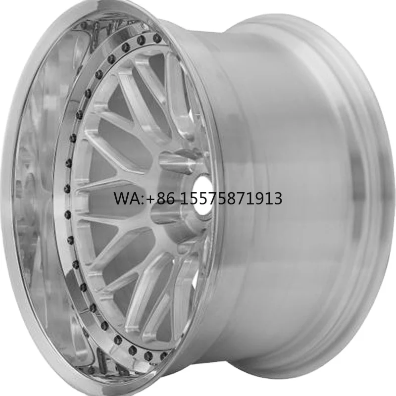 

Кованые двухсоставные диски на заказ 5x112 18 20 22 дюйма, легкие, из алюминиевого сплава 6061-T6, с глубокой полкой, для Camaro GT-R