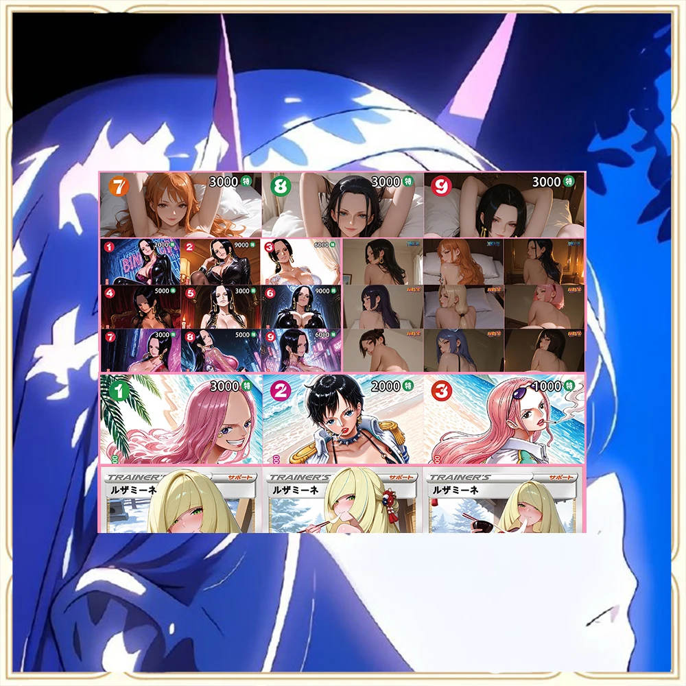 Japanese Anime Goddess Story DIY ACG Lusamine Selene Tsunade Miku Advanced Sparkling Collectible Card Christmas Birthday Gift