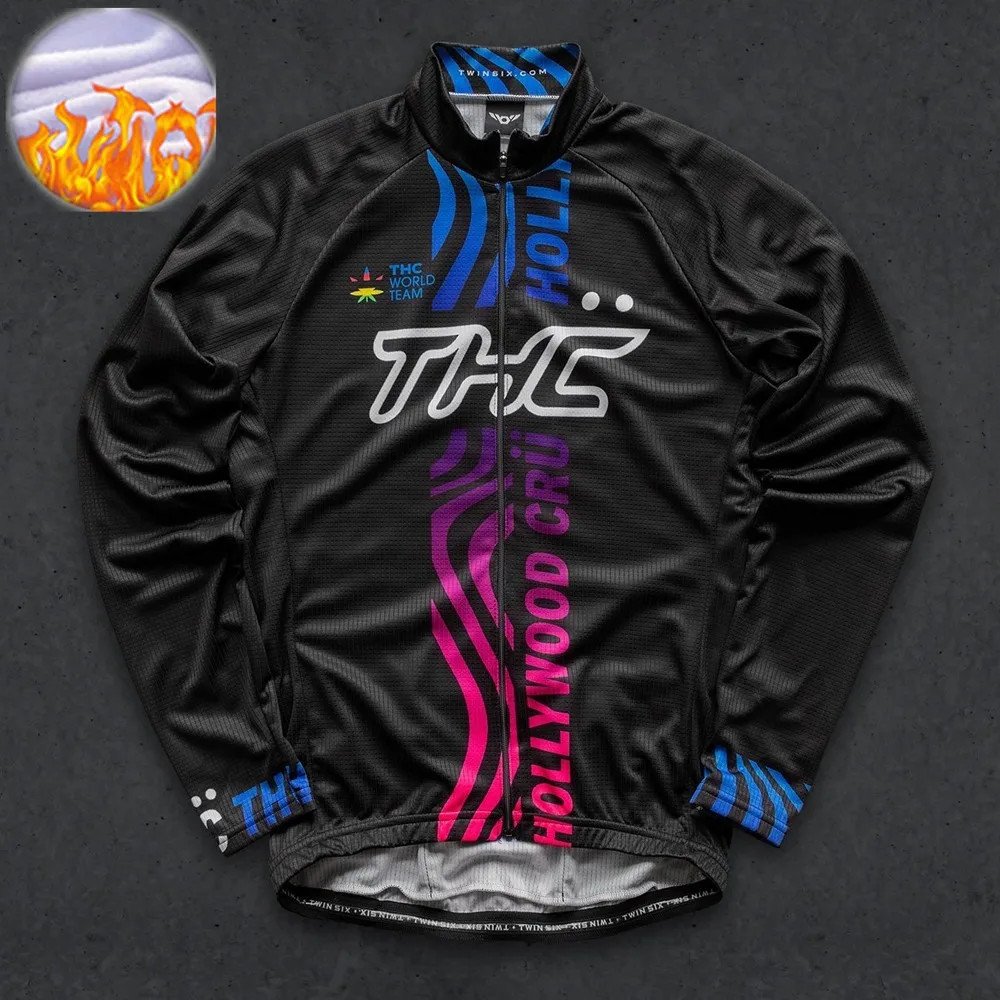 

Зимняя термофлисовая одежда с длинными рукавами для велоспорта, мужская уличная одежда для верховой езды MTB Ropa Ciclismo, одежда для гоночного велосипеда, профессиональная командная одежда