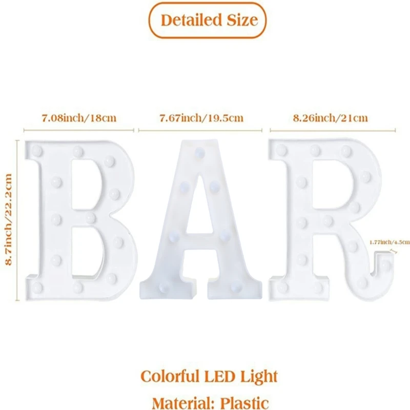 Led Letter Lights Marquee Letter Signs Color Letter Lamp with Remote for Party Dropship