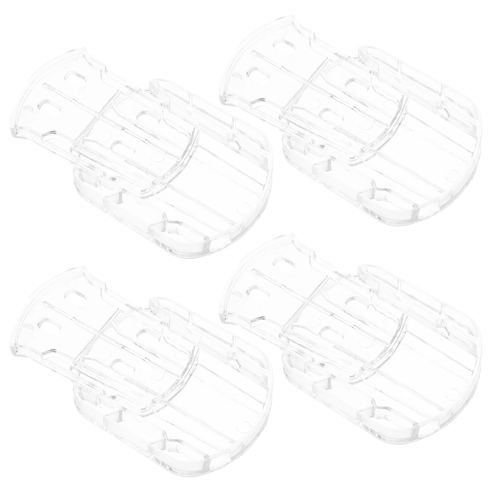 

4Pcs Car Roof Ornament Base Transparent Adhesive Mount Vehicle Exterior Decoration Stand Automotive Roof Holder