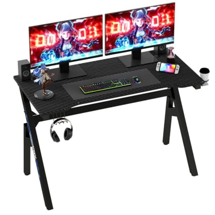 47" Gaming Desk Bla…
