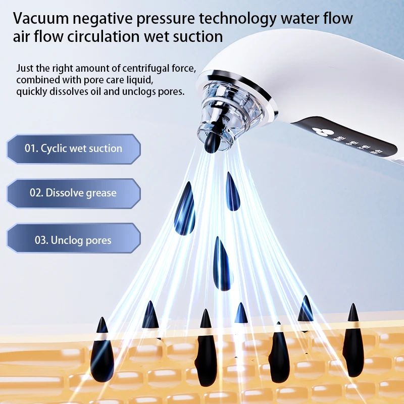 顔の黒ずみ除去器 毛穴クリーナー エクストラクター ニキビ治療 黒ずみ除去真空機
