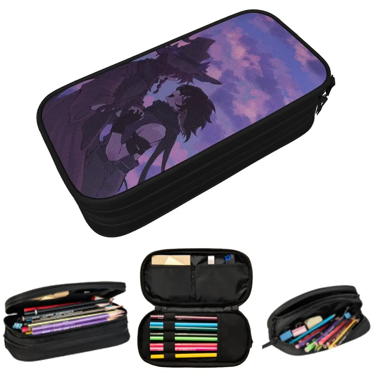 

Azuretime Anime Azure Two Time Forsaken Pencil Case for Students School Pen Box Pencil Bag Stationery Supplies Pen Holder Bag