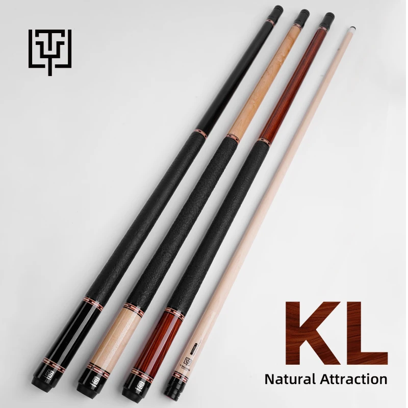 KL Series Pool Billiard Cues TY New Arrival Natural Attraction12.5mm Carbon Tube Filling Shaft Low Deflection Billiards Stick