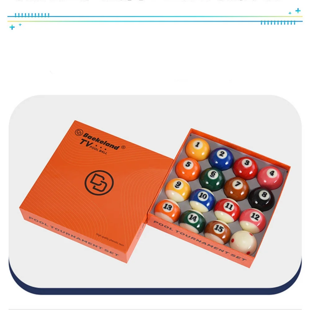 Baekeland TV Pool Balls 16Pcs Standard Size Tournament Billiard