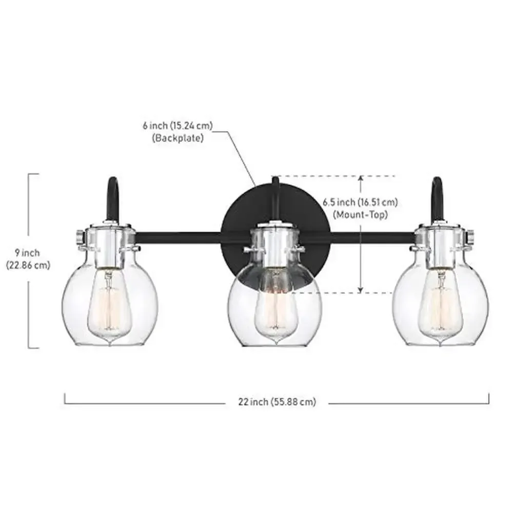 Modern 4-Light Brushed Nickel Bathroom Vanity Wall Light ETL Approved 400W 10