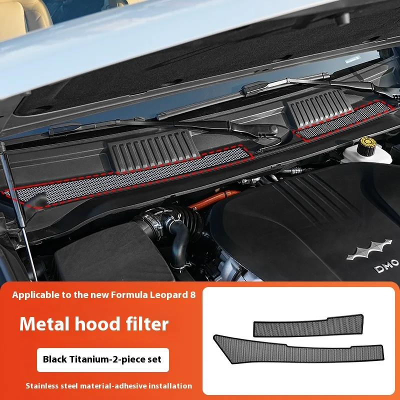 For Leopard 8 BYD Formula Leopard 8 Hood Insect Screen Air Intake Protector Cowl Grille Dust Filter Clogging Prevention