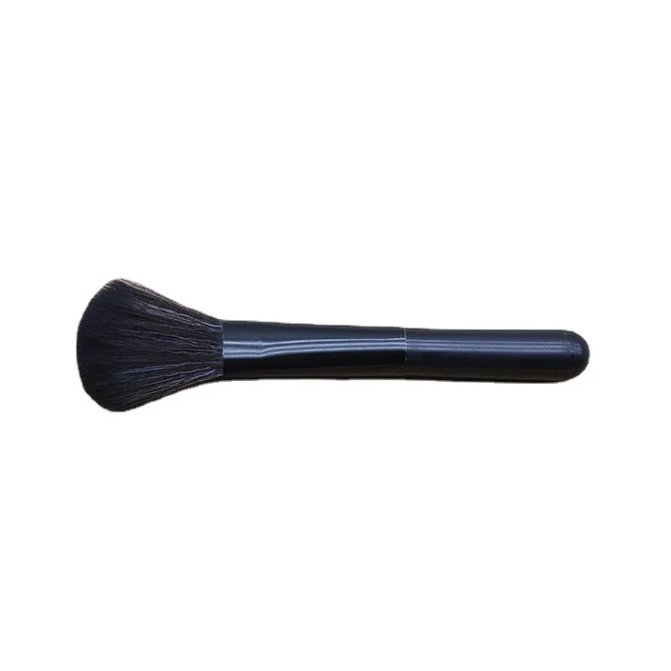 1pcs black blusher powder brush Short computer brush High gloss makeup brush Beauty tool foundation cosmetics beauty