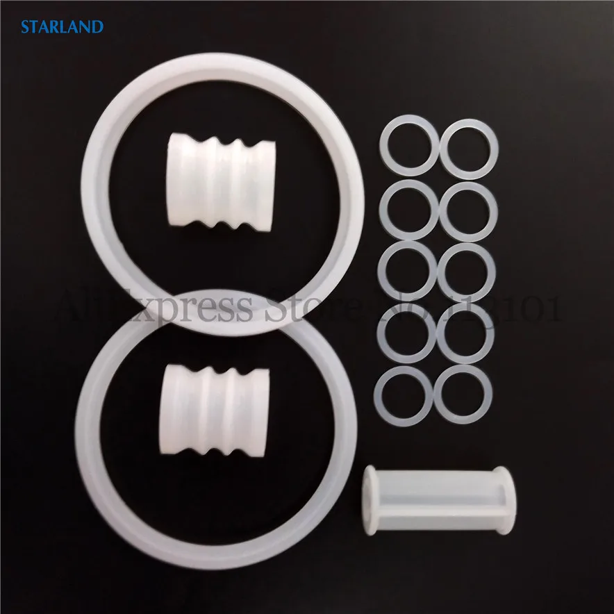 17 In 1 Set Sealing Rings For YKF Soft Serve Ice Cream Machines New Accessories O-Ring Silicone Tubes Vevor Ice Cream Makers