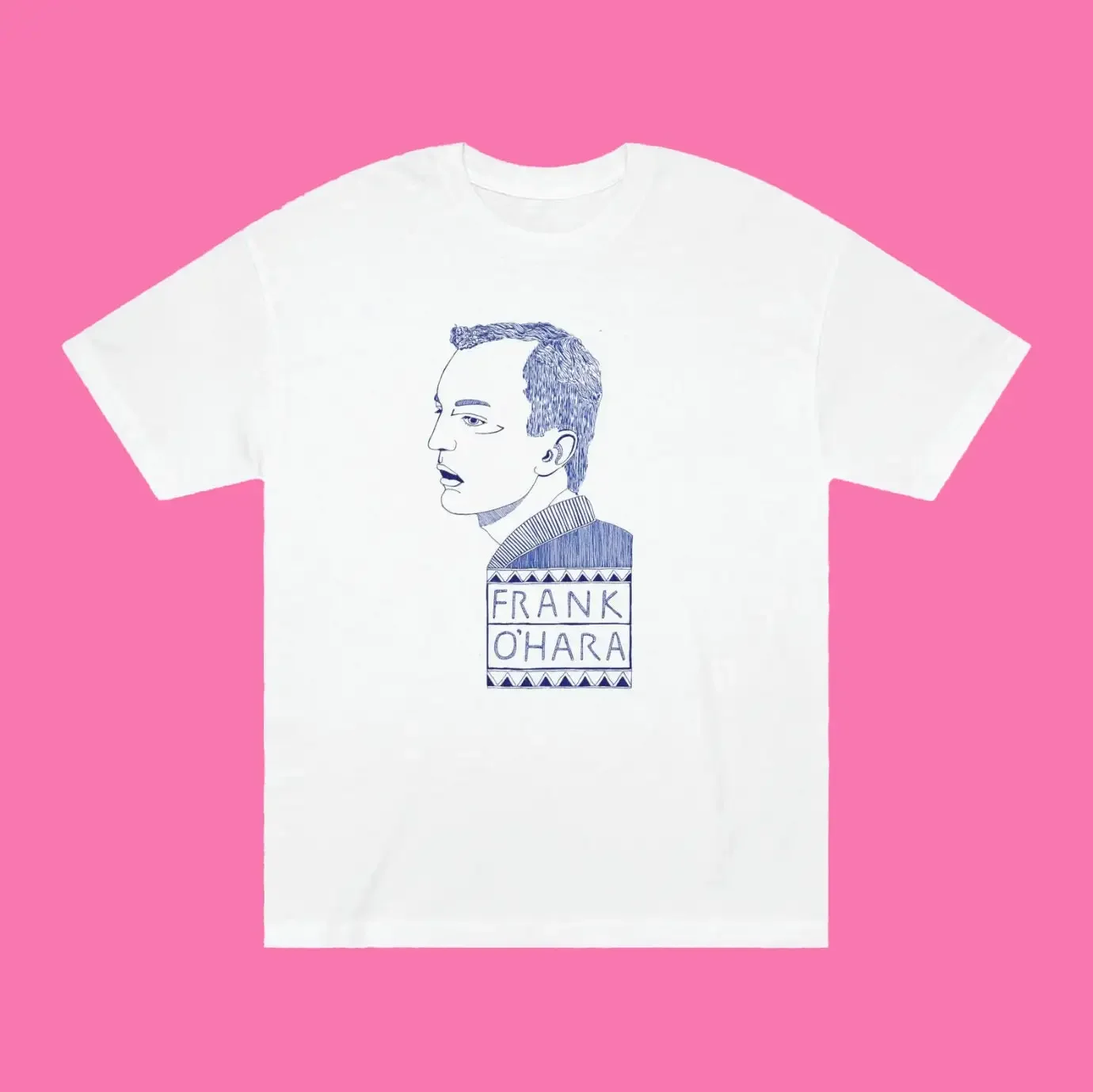 Frank O Hara T Shirt Original Drawing by Timothy Hull