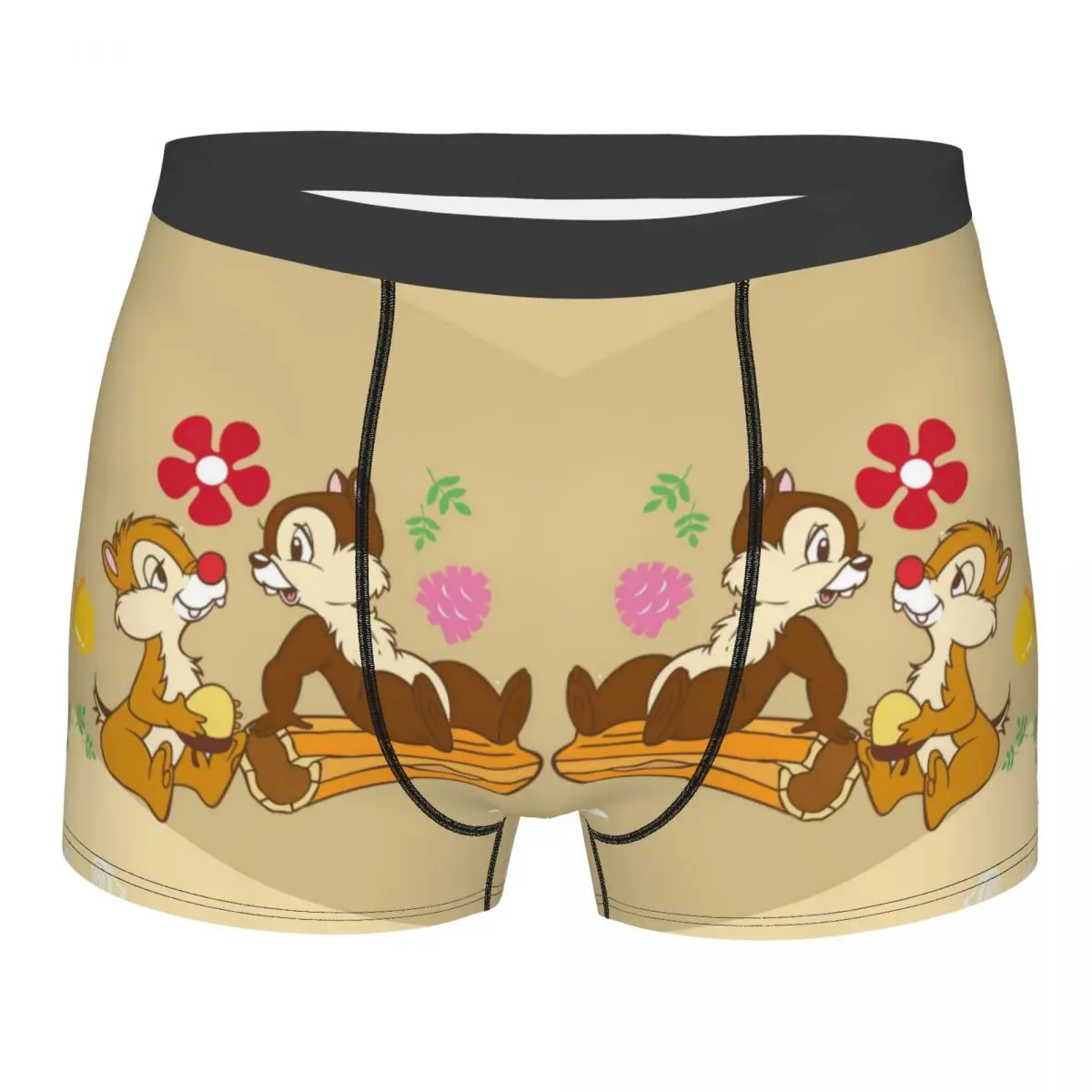 

Custom Funny Cartoon Chip And Dale Boxers Shorts Men's Briefs Underwear Novelty Underpants
