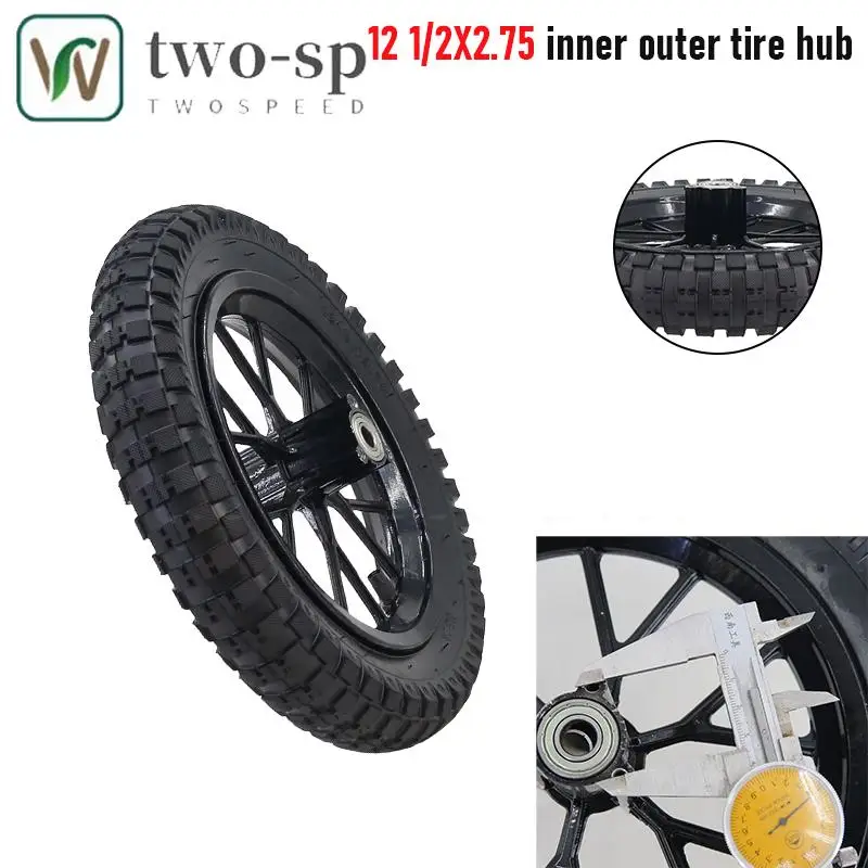 12 1/2x2,75 Radfelge Aufblasbarer Reifen Innenschlauch Radfelge 12 1/2x2,75 Geeignet für Mini-Motorrad Kleine Fahrzeugteile