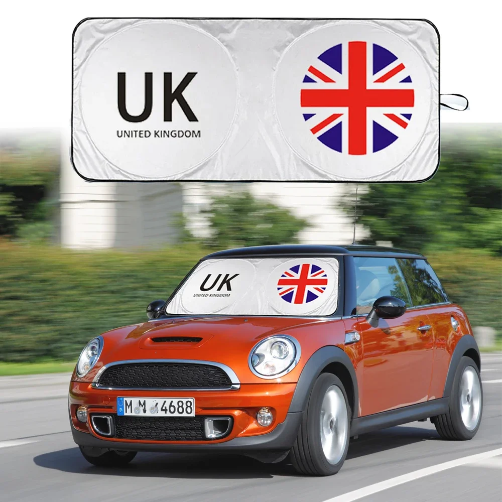 

Car Sun Shade Cover Protector Windshield Visor Sunshade Union Jack UK Flag For Mini Cooper One S R50 R53 R56 R60 F55 F56 R58 R59