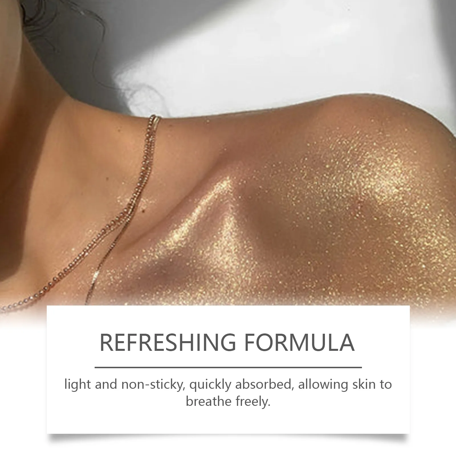 

Face Hair Body Glitter Highlighter Spray Improve Skin Gloss Facial Highlight Powder Sparkling Makeup Festival Party Shimmer Oil