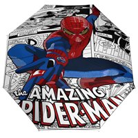 8-Rib Three Fold Auto Umbrella UV Protection Shade Sunscreen Spider-Man Spider Man Comic Umbrella Sun Reinforced Umbrellas