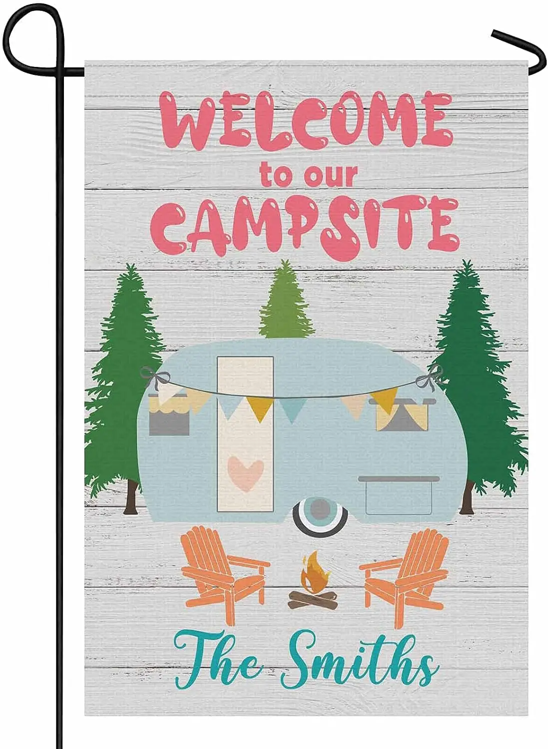 Personalized Camping Garden Flags Welcome To Our Campsite Flags for Outdoor Yard House Banner Home Lawn Welcome Decoration 1 uui