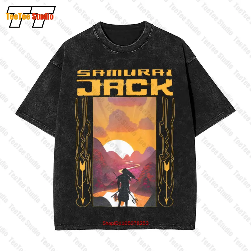 Samurai Jack Sunrise Camiseta vintage grande 5T78