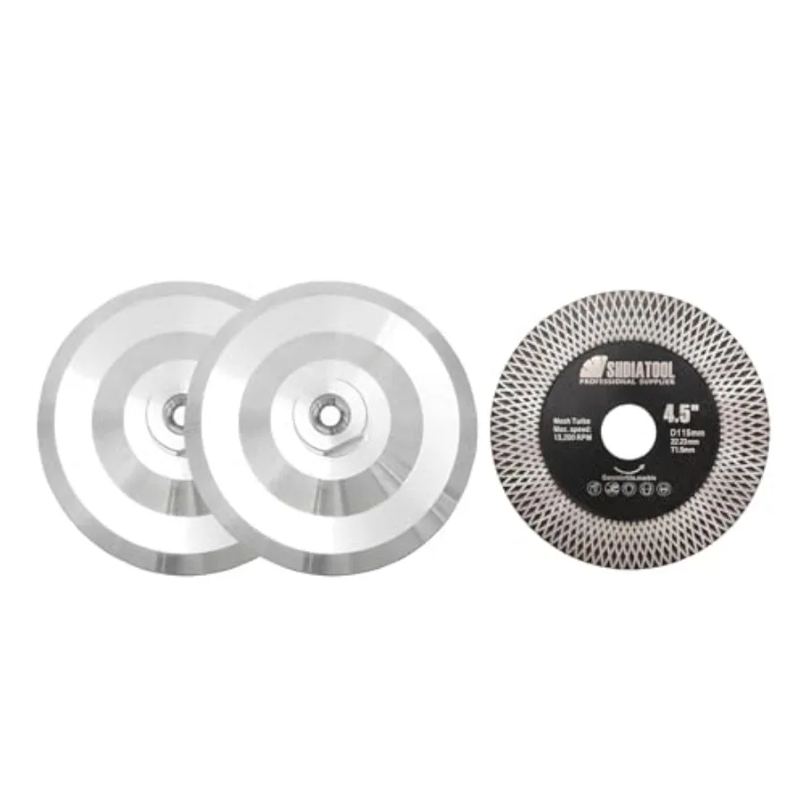 

5 Inch Backer Pad or Backing pad of Aluminum Body with 5/8-Inch-11 Thread for Diamond Pads 2-Pack