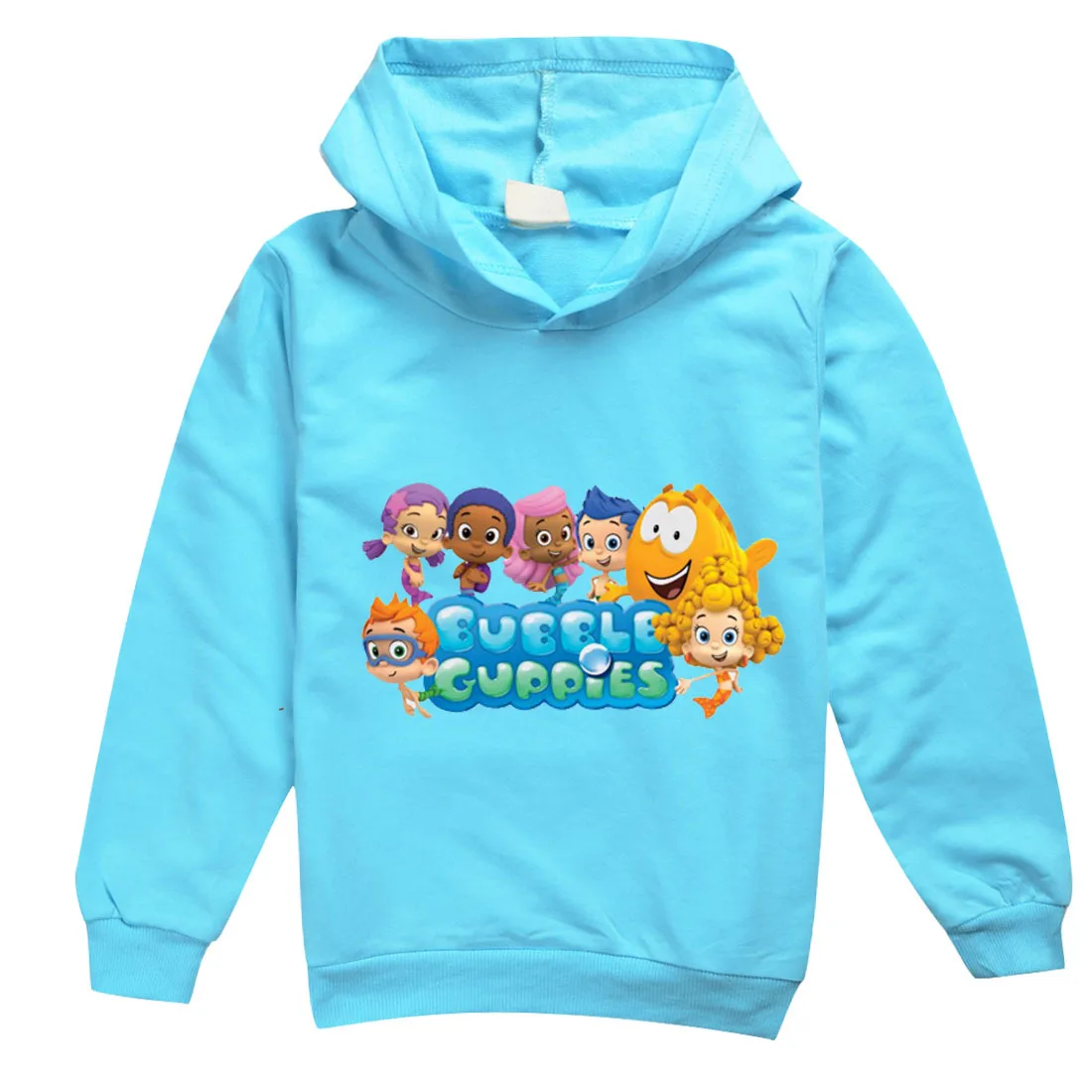 Molly-Bubble Guppies Clothes Kids Hooded Sweatshirt Baby Girl Clothes Teen Boys Full Sleeve Sweater Children Casual Clothing Tee