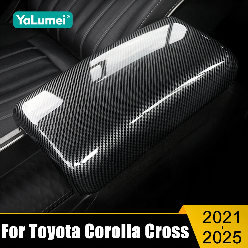 

For Toyota Corolla Cross XG10 2021 2022 2023 2024 2025 Hybrid Car Center Console Armrest Box Protector Cover Accessories