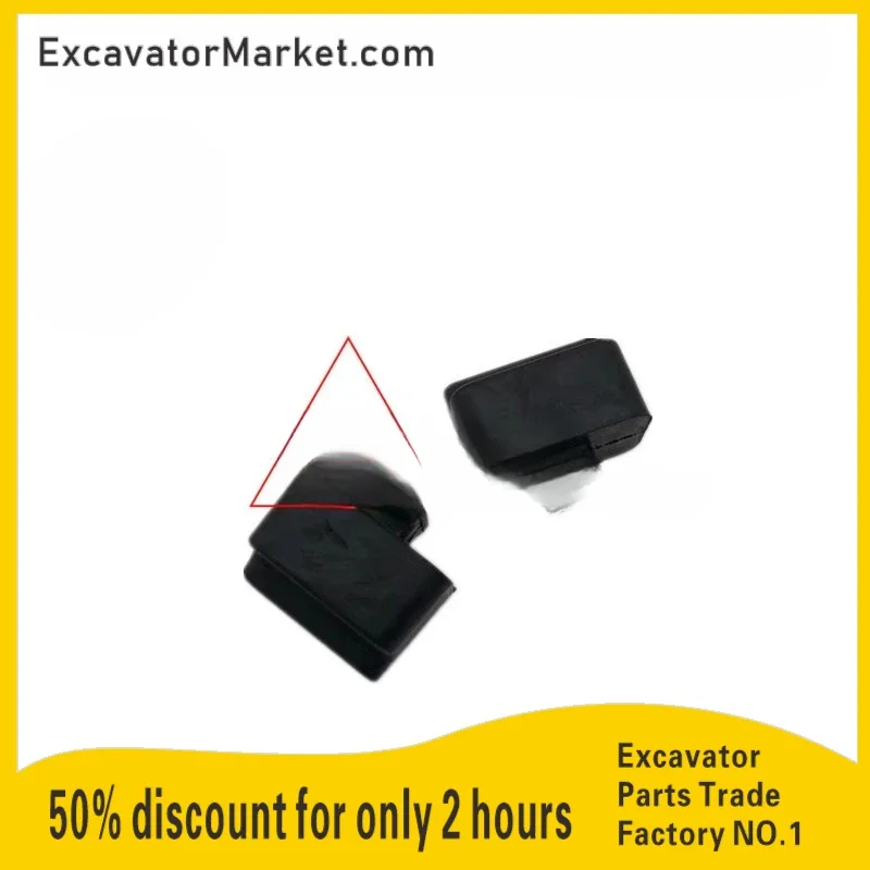 

For excavator Caterpillar e312v1/v2/320b/c/d front bumper small glass rubber pad lower bumper shockproof