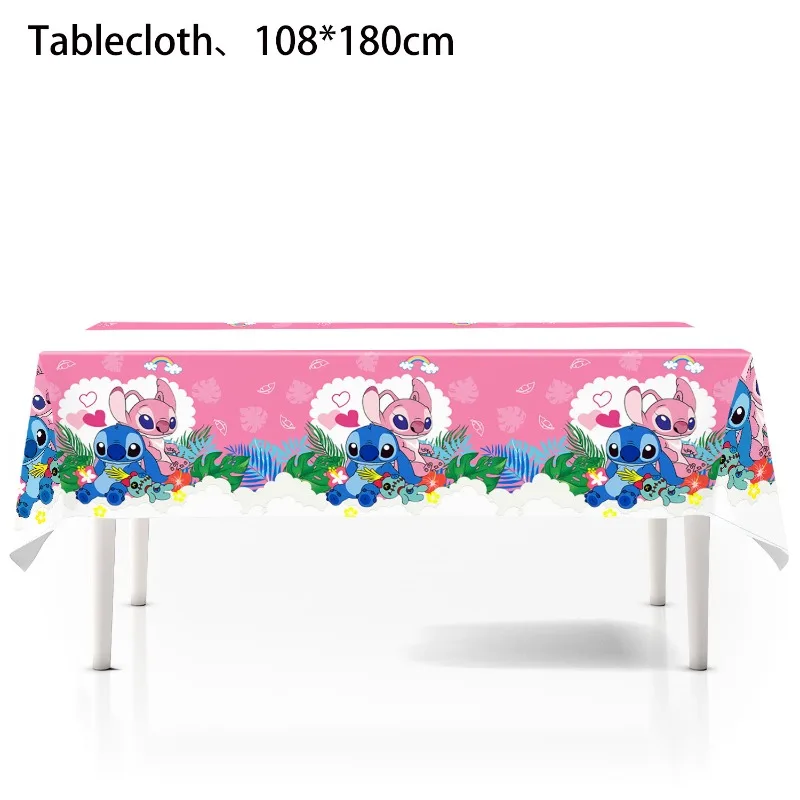 Toalha de mesa descartável para festa de aniversário, 1 peça, para festa de ponto, talheres descartáveis, capa de mesa, chá de bebê, presente