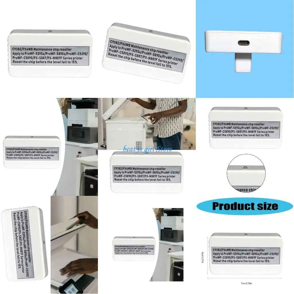 

C7AB For WorkForce WF-C5310 WF-C5810 WF-C5890 C5390 WF-C5390A C9382 Maintenance Box