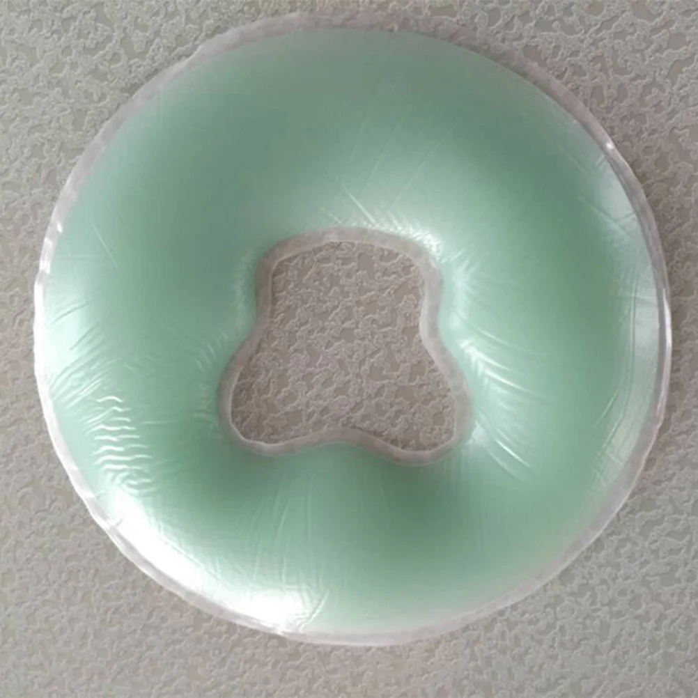 

1pc Silicone Face Pillow Beauty Spa Massage Cushion With Hole Design Cooling Sensation For Bedroom Office Use