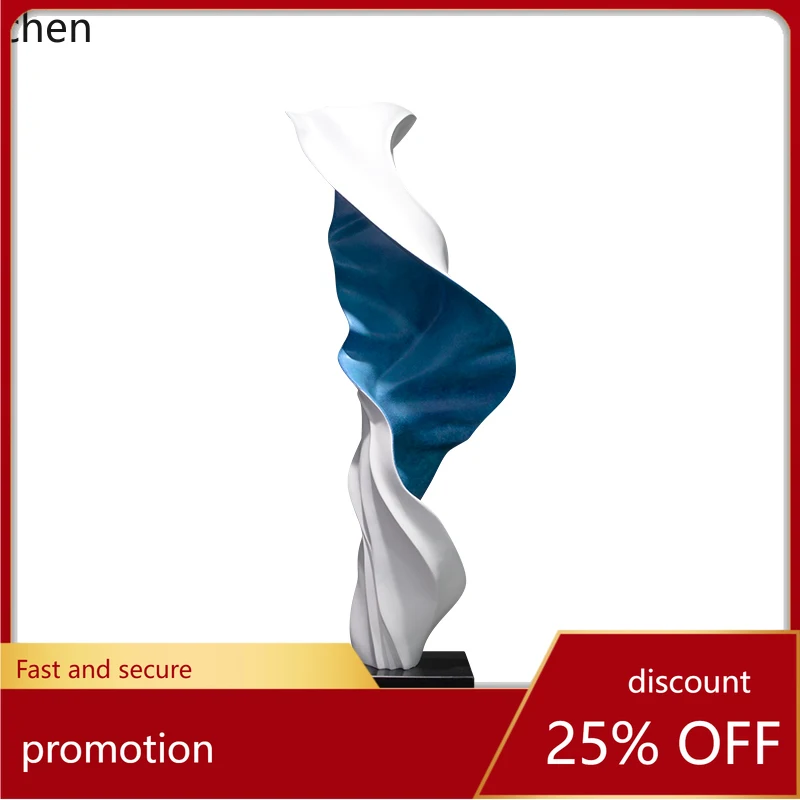ZMLLiving Room Ornament Floor-standing High-end Large Display Soft Decoration Abstract Creative Sculpture
