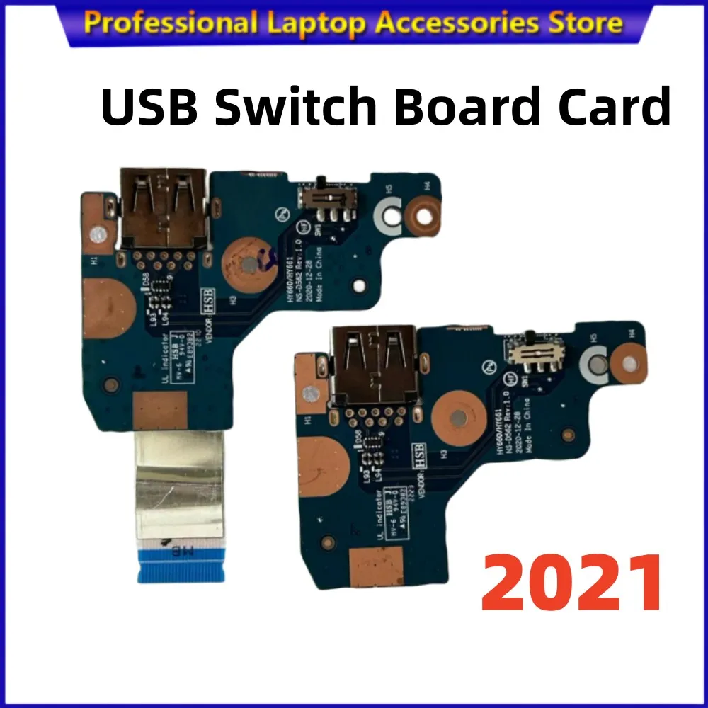 Original For Lenovo Legion 5 Pro-16 ACH6H R9000P Laptop HY660/HY661 NS-D562 USB Switch Board Card With cable 2021