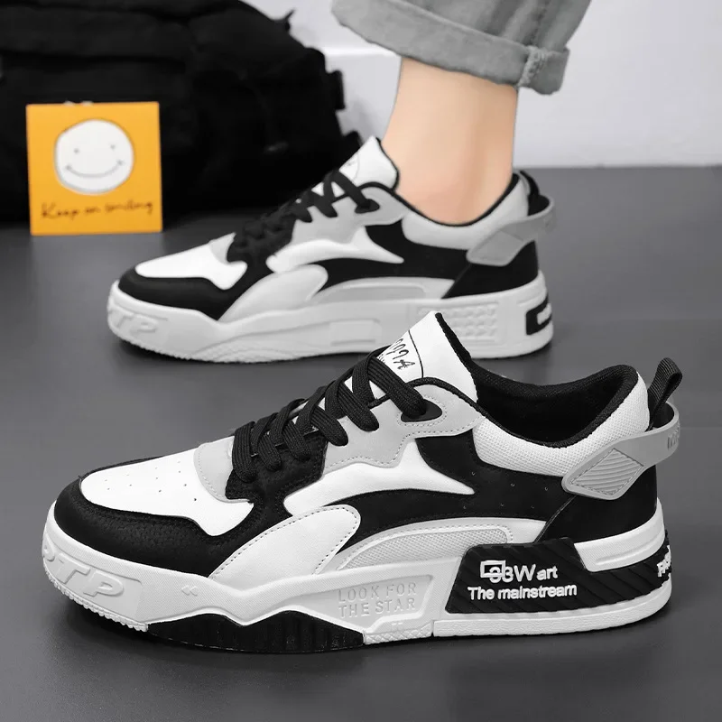 Nuove scarpe da ginnastica da uomo autunnali scarpe comode da uomo con plateau 2023 scarpe vulcanizzate stringate di tendenza Sneakers Casual