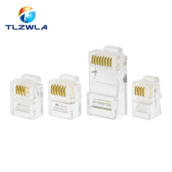 4Pin 6Pin 8Pin Cable End Connectors Plugs telephone connector internet connector RJ9 4P4C RJ11 6P4C 6P6C RJ45 8P8C Crystal